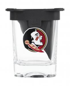 Стакан для льда объемом 10 унций (300 мл) с символикой команды Florida State Seminoles Indigo Falls, прозрачный