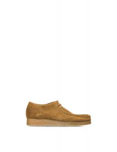 Замшевые туфли Wallabee Clarks, цвет Cola Suede