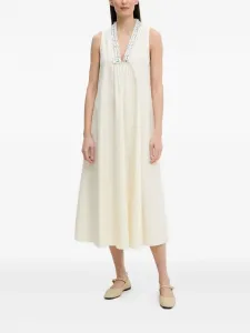 Платье без рукавов, украшенное кристаллами Isabelle Blanche, нейтральный