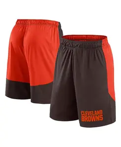 Мужские шорты Cleveland Browns Launch коричневые/красные Fanatics