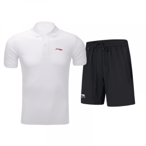 Li-Ning Casual Sportswear Unisex, set (белый top+черный shorts)