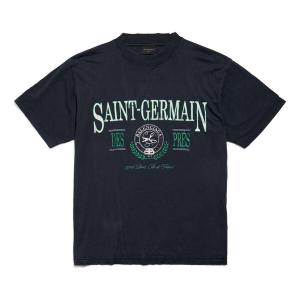 Футболка saint germain t-shirt 'dark blue' Balenciaga, синий