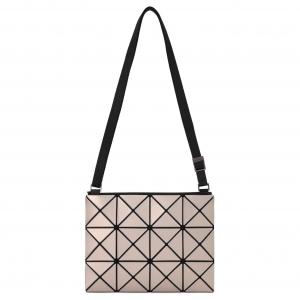 Искусственная кожа женская сумка через плечо светло-розовая ISSEY MIYAKE