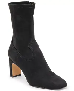 Женские ботильоны Roan с квадратным носком, эластичные, с застежкой-молнией Dolce Vita, черный