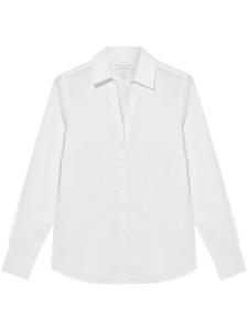 Рубашка с V-образным вырезом Brooks Brothers, белый