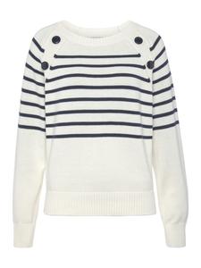 Пуловер Vivance, цвет weiß/marine