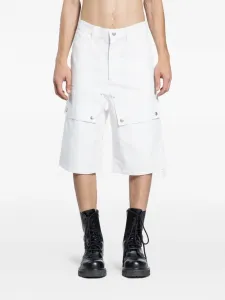 Белые карго-шорты Oamc