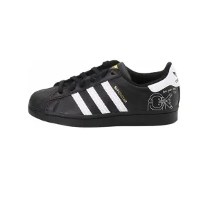 Adidas Originals Низкие кроссовки для скейтбординга SUPERSTAR, унисекс, черные, белые