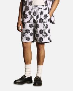 Мужские винтажные пляжные шорты с розовым принтом SAINT MORTA, White