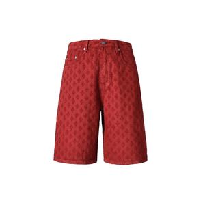 Джинсовые шорты унисекс FUERZA, красный