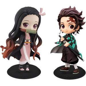Фигурка Танидзиро Камадо из аниме "Клинок, рассекающий демонов" в стиле чиби и фигурка Нэдзуко Камадо, 14 см BANPRESTO, chibi clothing sets