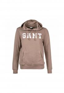 Женская толстовка с капюшоном - REGULAR GRAPHIC HOODIE, толстовка с капюшоном, логотип GANT, бежевый