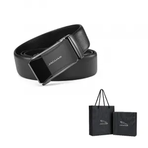 JAGUAR Мужской кожаный ремень с автоматической пряжкой, Black