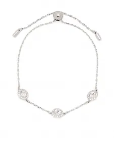 Цепочный браслет Una Swarovski, серебряный