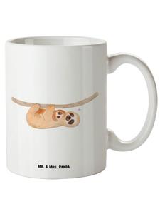 Кружка XL Ребенок-ленивец без слов в белом цвете Mr. & Mrs. Panda