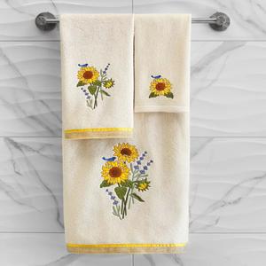 Linum Домашний текстиль, турецкий хлопок, набор полотенец для пальцев с украшением из 2 предметов, серый