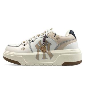 Кроссовки MLB Chunky Liner Skateboarding Shoes Unisex Low-top Brown, белый