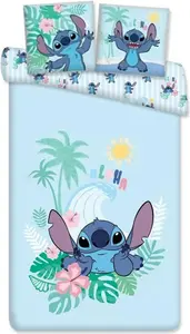 Комплект постельного белья Лило и Стич Алоха Ангел - пододеяльник 140 x 200 см и наволочка 70 x 90 см - разноцветный tex idea
