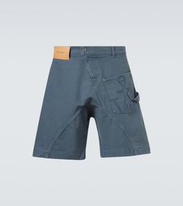 Бермуды из крученого хлопкового полотна JW Anderson, Steel Blue