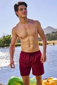 Короткие дышащие легкие плавки для плавания с принтом Aruba Mountain Warehouse, красный