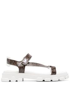 Michael Michael Kors сандалии с монограммой, коричневый
