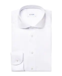 Деловая рубашка приталенного кроя Eton, белый