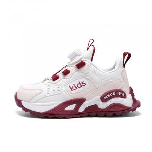 Термоэластичные, износостойкие, дышащие, нескользящие, противоударные, низкие детские повседневные кроссовки Nezhachaohai, rh0079 бордовый[leather upper waterproof]