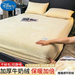 Disney Простыня на резинке 180х200 см, зимний флис, антистатик, устойчивость к катышкам