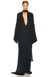 Шелковое платье серафина Helsa, черный