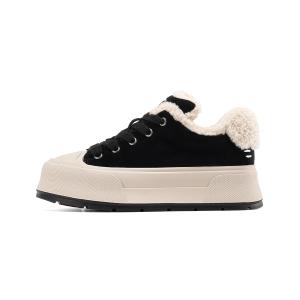 C°BANNER Теплые низкие кроссовки для скейтбординга, женские, черные