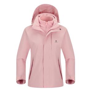 Куртка Unisex Hooded Thickened Workwear VanCamel, smoke розовый