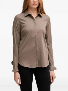 Рубашка Mattie с оборками на манжетах Mos Mosh, коричневый