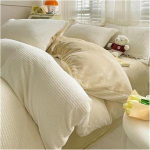 YUSIWOAL Комплект постельного белья двусторонний плюшевый зимний Giallo Giallo