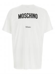 Футболка с логотипом Moschino, мультиколор