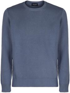 Свитер с круглым вырезом Drumohr, синий