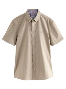 Рубашка на пуговицах классического кроя Next, темно-бежевый