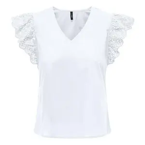 Футболка Only Lou Life Sleeveless v neck, белый