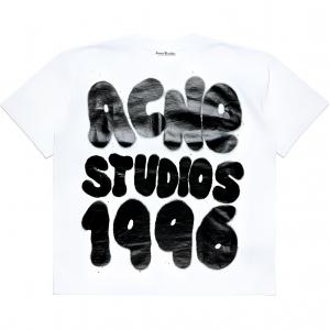 Футболка Sprayed Crewneck 1996 Acne Studios, белый
