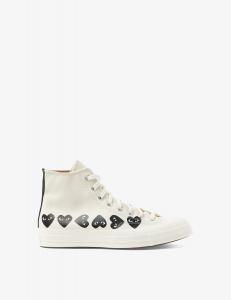Высокие кроссовки Multi Heart ct70 Comme des Garçons Play, белый