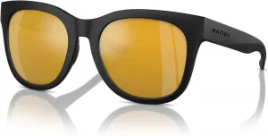 Женские солнцезащитные очки Native, матовая черная оправа, бронзовые поляризованные линзы Reflex, 55 мм, Matte Black