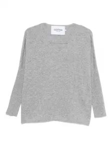 Свитер с V-образным вырезом Gotha, серый
