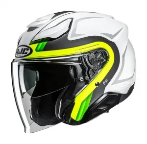 Шлем HJC F31 Bask HJC Helmets, матовый белый/флуоресцентный желтый