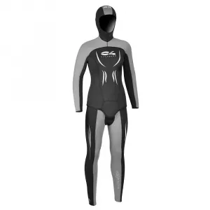 Куртка для подводной охоты C4 Freediving Vertical Up woman 3 mm, серый