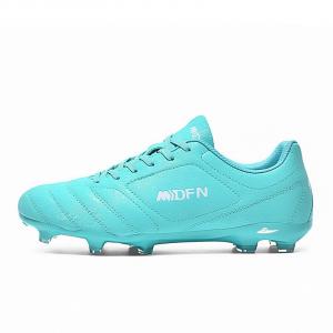 Kuding Скользостойкие противоударные футбольные бутсы унисекс Aqua (длинные шипы), цвет Aqua (Long Stud)