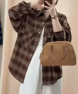 Клетчатая рубашка с карманом Aimoha - Select -, цвет Coffee