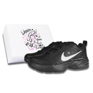 Кроссовки Air Monarch 4 Chunky унисекс с низким верхом белого/черного цвета Nike