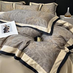 FUANNA Комплект постельного белья из 4 предметов, простыня на резинке 180x200 см, цвет Baroque Love