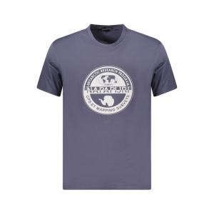 Синяя хлопковая мужская футболка Napapijri