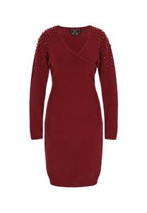 Вязаное платье faina Fashion Look, бургундия