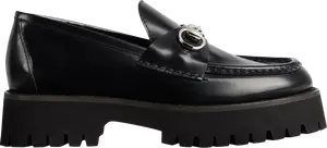 Кроссовки Gucci Wmns Horsebit Loafer 'Black', черный